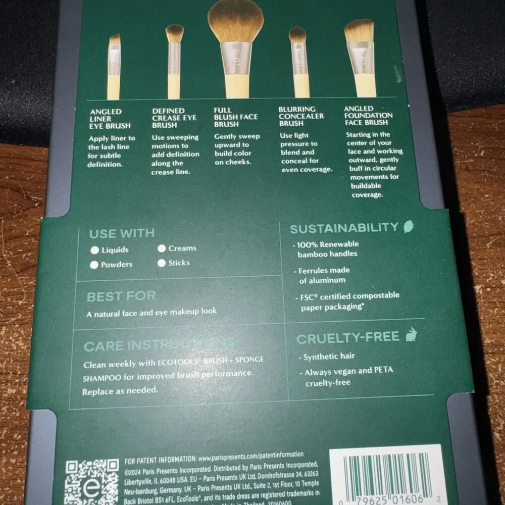 New EcoTools Start The Day Beautifully 5 Piece Brush Set